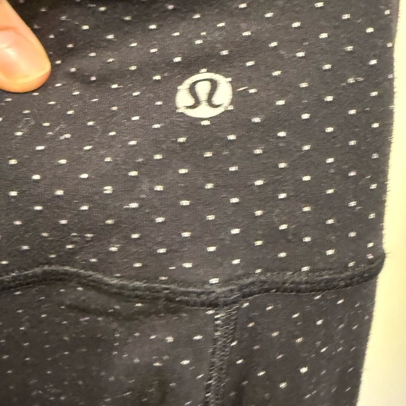 Lululemon Black Polka Dot Leggings - Picture 3 of 3
